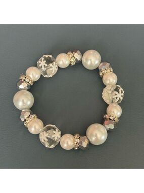 Handmade Snowflake Beaded Bracelet